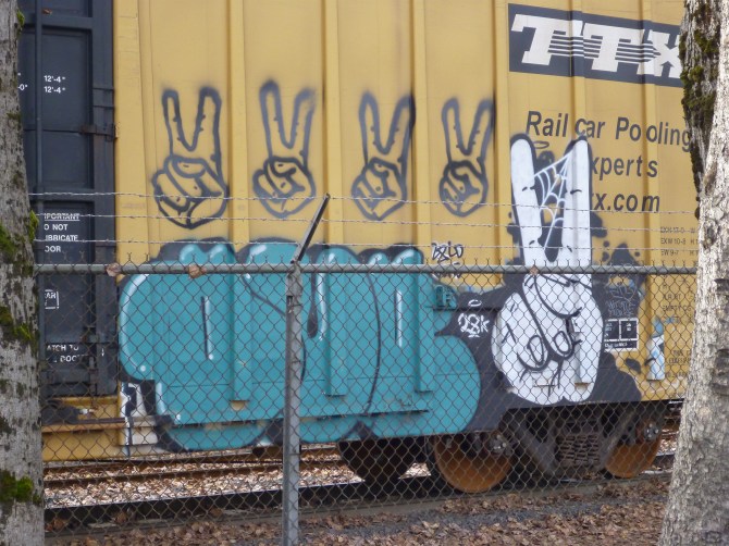 graffiti train car